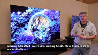 Samsung CES 2024  MicroLED Gaming OLED Music Frame und mehr [upl. by Ludlew]