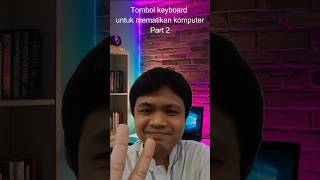 Tombol keyboard untuk mematikan komputer Part 2 windows10tutorialkomputer tutoriallaptopkeyboard [upl. by Roybn]