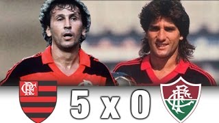 Flamengo 5 x 0 Fluminense  Brasileiro 1989  Melhores Momentos [upl. by Adnauq]