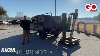 Global Ordnance NTGS Alakran Mobile Mortar System Demo at Ft Benning Maneuver Warfighter Conference [upl. by Slerahc]