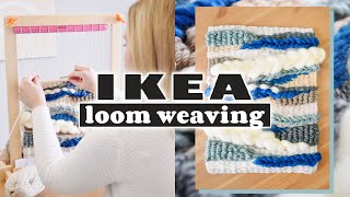 How to WEAVE using an IKEA LOOM Ikea Lustigt Hack for beginners [upl. by Hum924]