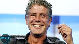 Top 10 Anthony Bourdain Moments [upl. by Acirretahs]