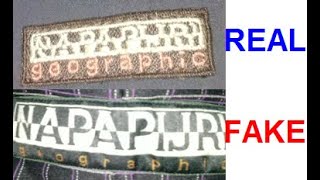 Real vs Fake Napapijri jacket How to spot counterfeit Napapijri [upl. by Kylstra]