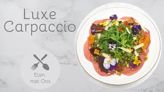 Luxe Carpaccio  Eten met Ons [upl. by Acinnor460]