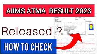 ATMA Result 2023  How To Check ATMA Result 2023 [upl. by Jenkins739]