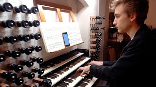 Fanfare on In Dulci Jubilo on the most powerful Pipe Organ in J S Bachs Church  Paul Fey [upl. by Vincenz476]