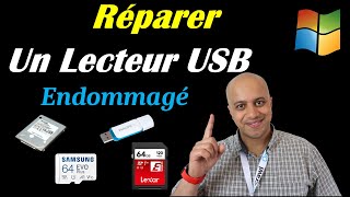 COMMENT REPARER CLE USB  DISQUE DUR  CARTE SD et MICRO SD SOUS WINDOWS [upl. by Leamhsi994]