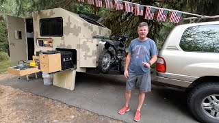 overland trailer build what we did RIGHT  WRONG including on the road camping and real world use [upl. by Inacana]