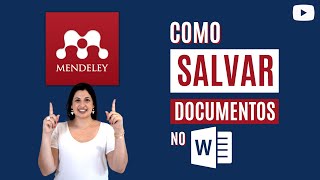 MENDELEY  2021 Como salvar e exportar documentos no Word sem os campos do Mendeley  tatyheiderich [upl. by Emse45]