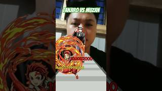 Tanjiro vs Muzan fight IQ tanjiro showdown shorts [upl. by Airal]