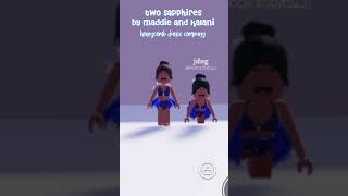 Two Sapphires by Kalani and Maddie  Honeycomb dance company  dancemoms roblox [upl. by Akilat]