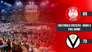 Finale Scudetto 202324 Olimpia Milano  Virtus Bologna G4 FULL GAME [upl. by Repmek]