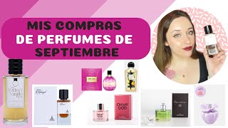 Mis compras de perfumes del mes de SEPTIEMBRE  viral perfumes haul [upl. by Ecinuahs734]