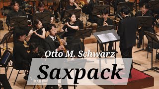 SaxpackOtto M Schwarz  Juseung Yoon  TOP CONCERT BAND 오토 M 슈바르츠의 색소폰 협주곡 색스팩 협연 윤주승 티오피콘서트밴드 [upl. by Elraet]