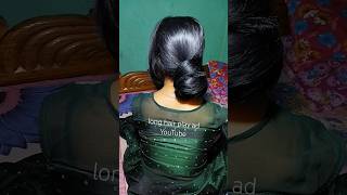 Long And Thick 4Ft Smooth Hair Simple Big Bun Hairstyle For Beautiful Girl  hair [upl. by Astor]