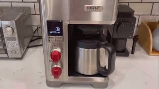 WOLF GOURMET WGCM100S Coffee Maker  Review [upl. by Alicea112]