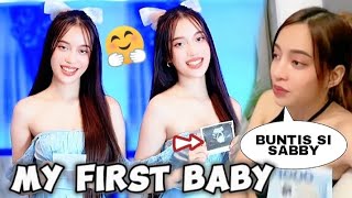 YAJI AT SABBY MERON NG SILANG FIRST BABY 🍼👶🥰 MAGIGING TITA NA SI SOPHIA 🤭🤭 sabbyandsophia yabby [upl. by Rydder996]