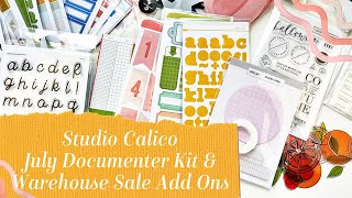 Studio Calico July Documenter Kit amp Warehouse Sale Add Ons [upl. by Jr]