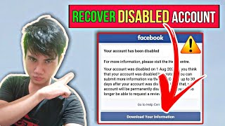 HOW TO RECOVER DISABLED FACEBOOK ACCOUNT 2023  YOUR ACCOUNT HAS BEEN DISABLED TAGALOG TUTORIAL [upl. by Kissee]