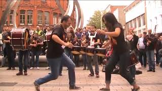 How to dance a Galician Muiñeira  Lume de Biqueira in Belfast at Corn Market Muiñeira de Freixido [upl. by Atinehs]