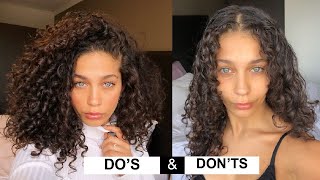 STYLING CURLY HAIR DOS amp DONTS for volume and definition  Jayme Jo [upl. by Samantha253]