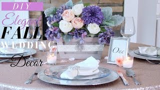 Rustic Wedding Centerpieces DIY  DIY Fall Wedding Decor [upl. by Nnayecats]