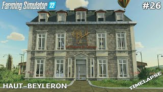 Buying the SPINNERY and producing fabric  HautBeyleron  Farming Simulator 22 Timelapse  Ep26 [upl. by Nelyahs]