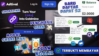 Baru Daftar Bonus 2  Cara Menghasilkan Uang di Adtival Network No Ribet Terbukti Membayar 💸 [upl. by Lucius756]