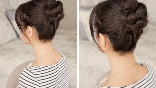 How to Braided Bun Hair Tutorial [upl. by Seagraves721]