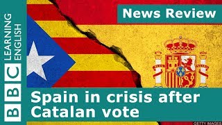 Spain in crisis after Catalan vote BBC News Review [upl. by Helali]