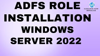 ADFS windows Server 2022 [upl. by Adnohr160]