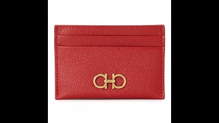 SALVATORE FERRAGAMO GANCINI CREDIT CARD HOLDER 22 0007 0746668 [upl. by Adnamma]