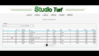 Logiciel Studio Turf online v50  Courses hippiques PMU tutoriel vidéo [upl. by Estas588]