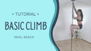 POLE DANCE tutorial subida básica  basic climb  clase nivel básico y ejercicios para ganar fuerza [upl. by Sjoberg803]