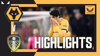 Wolves defeated at Molineux as Jimenez sees red  Wolves 23 Leeds United  Highlights [upl. by Ashti137]