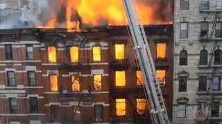 HD Video of Fire and Major building collapse 2nd Ave amp 7th Street NYC  March 26 2015 [upl. by Nikolai]