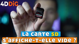 Comment réparer une carte SD pleine mais vide  Réparation de la carte SD ？ [upl. by Huxham500]