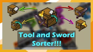 ⭐Sword and Tool Sorter⭐ Sort EVERY SINGLE TOOL in Minecraft Part 1 [upl. by Ybot]