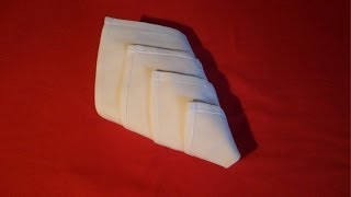 How To Fold Napkins  Diamond Fold Napkin Folding [upl. by Ssidnac]