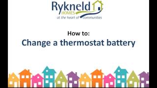 How to change Drayton Digistat1RF thermostat batteries [upl. by Dahsraf695]