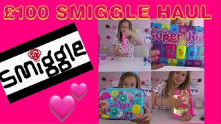 £100 SMIGGLE HAUL  SLIME amp SCHOOL SUPPLIES [upl. by Enutrof]