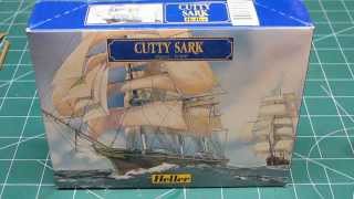 Heller 1500 Cutty Sark Sailing Ship Model Kit Open Box Review [upl. by Darahs]