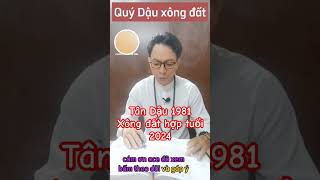 Tân Dậu 1981 xông đất hợp tuổi 2024 xongdat2024 tandau1981 tuvi2024 phongthuyquangtong [upl. by Donall]