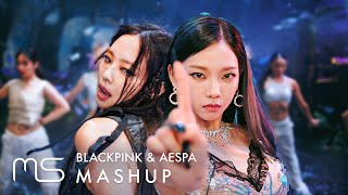 BLACKPINK x AESPA – Pink Venom  Black Mamba MASHUP feat Next Level [upl. by Lunneta]