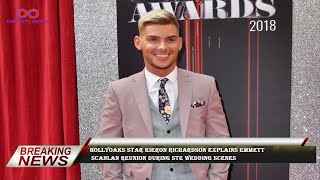 Hollyoaks star Kieron Richardson explains Emmett Scanlan reunion during Ste wedding scenes [upl. by Droc]