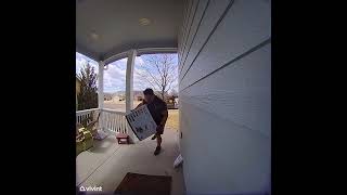 Funny UPS Delivery Caught On Vivint Doorbell Camera Pro [upl. by Nnaihs]