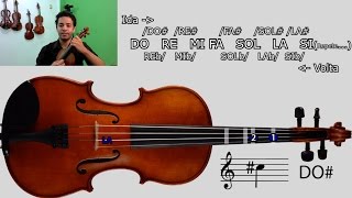 COMO ACHAR AS NOTAS NO VIOLINO COM A PARTITURA  Aulas de Violino Online  INTRODUÇÃO 10 [upl. by Earesed]