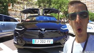 ESSAI TESLA MODEL X P100D  UNE SUPERCAR FAMILIALE [upl. by Lartnom741]