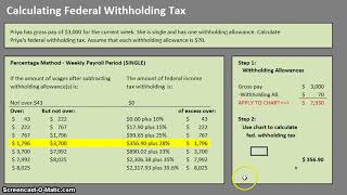 How to Calculate Federal Withholding Tax [upl. by Vinnie279]