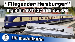 H0 Modelleisenbahn Vorstellung SVT 137 2teiliger Verkehrstriebwagen Bauart Hamburg  Märklin 37776 [upl. by Clementia415]